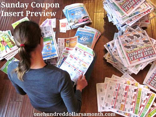 Sunday Coupon Insert Preview