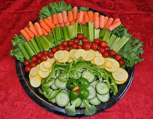 Thanksgiving Turkey Vegetable Platter Ideas - One Hundred ...