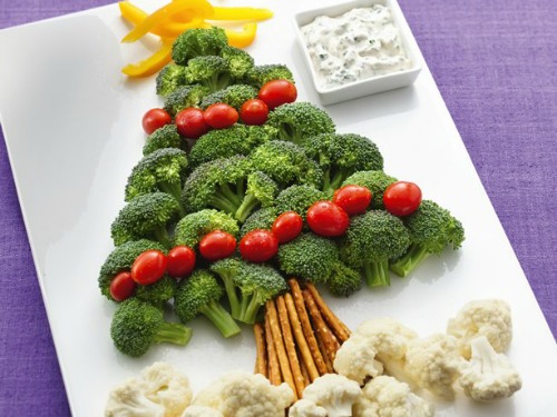 christmas fruit and vegetable tray plater ideas