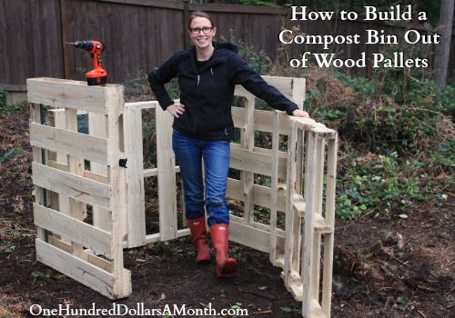 DIY - How to Build a Compost Bin Out of Wood Pallets - One 