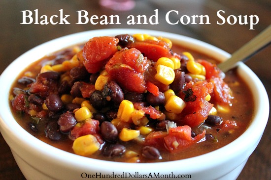 Easy Crock Pot Recipes  Black Bean and Corn Soup