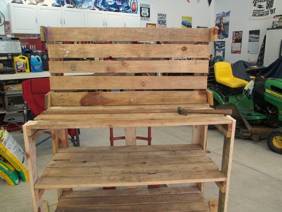 Bookcase Door Hinges How To Build A Potting Bench Out Of Pallets