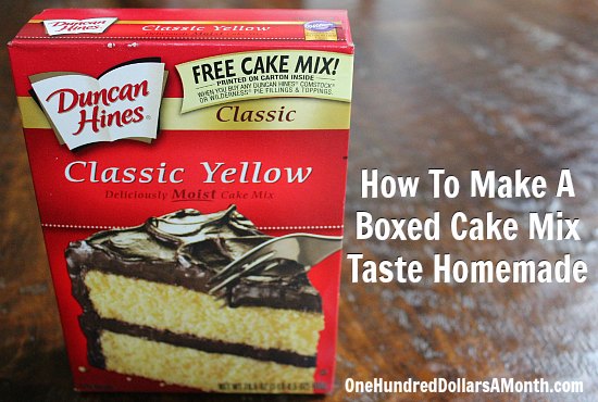 How To Make Cake Mix Into Bakery Cake