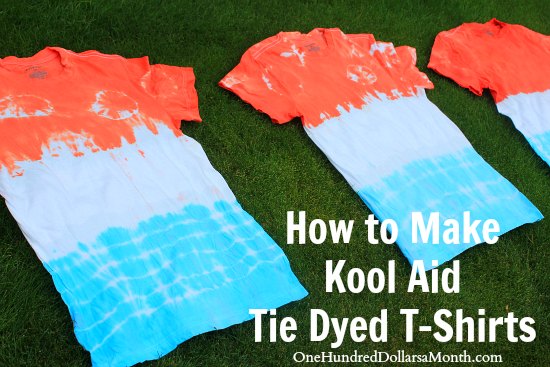 how to make a tie dye shirt with kool aid