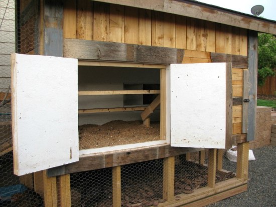chicken coop double barn doors