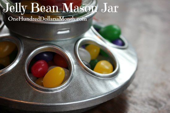 Mason Jar with Jelly Beans