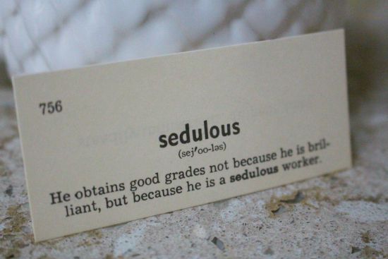 Define sedulous