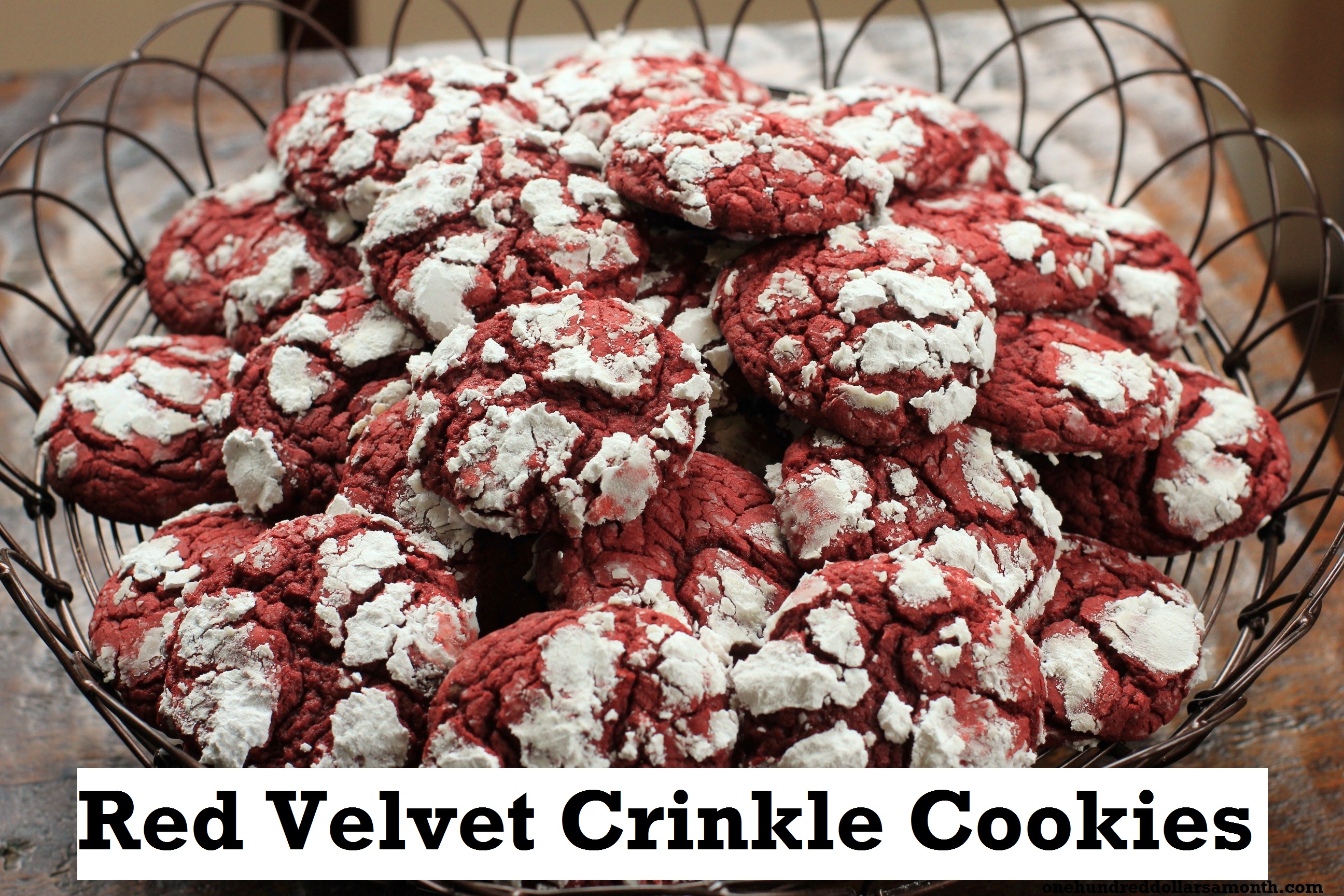 Recipe: How to Make Red Velvet Crinkle Cookies