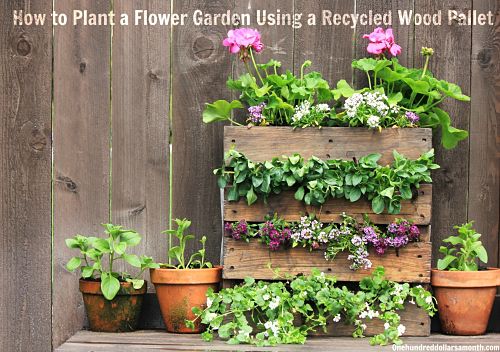 Pallet Gardening – DIY Flower Box