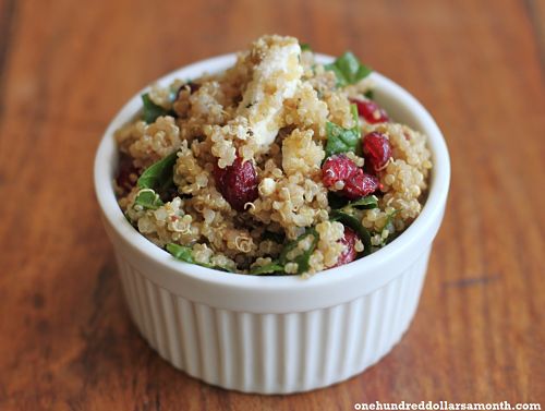 Recipe: Quinoa Salad with Cranberries, Spinach and Feta
