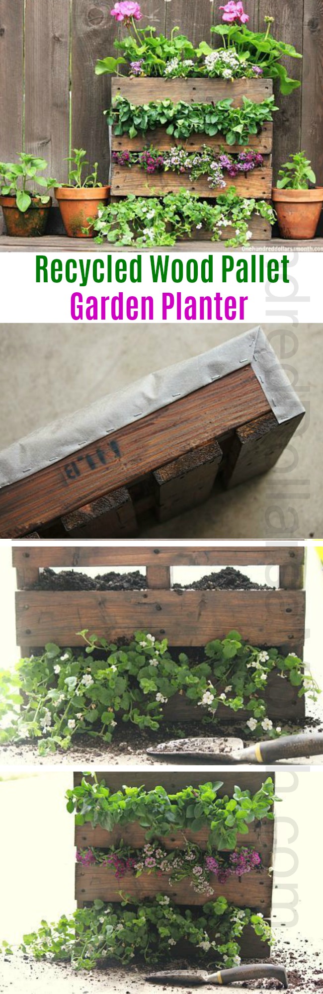 How to Plant a Flower Garden Using a Recycled Wood Pallet