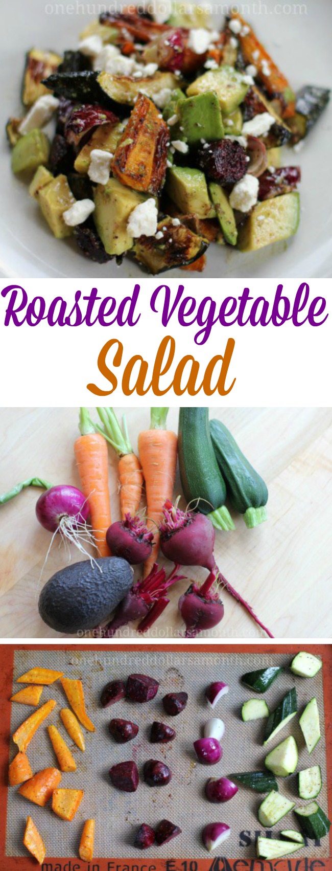 Roasted Vegetable Salad with Avocado