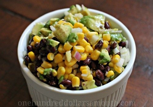 Easy Summer Recipes – Black Bean Salsa with Corn and Avocados