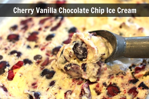 Homemade Ice Cream Recipes – Cherry Vanilla Chocolate Chip
