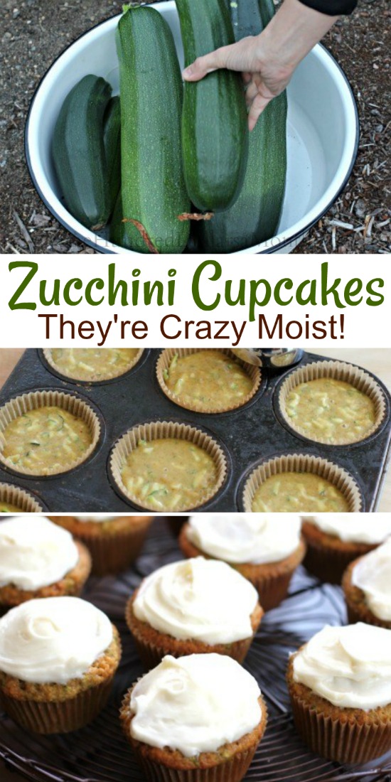 Zucchini Cupcakes with Cream Cheese Frosting