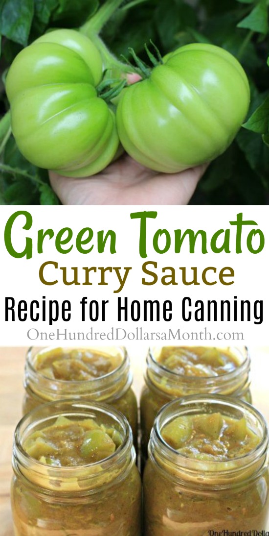 Green Tomato Curry Sauce Canning Recipe