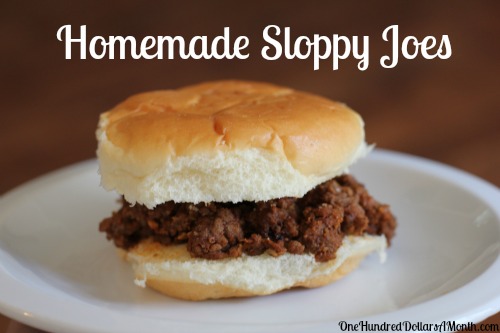 Easy Weeknight Meals – Homemade Sloppy Joes