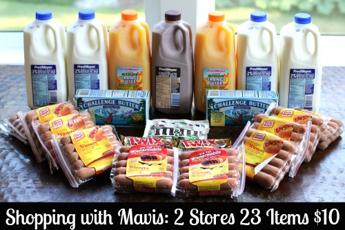 Shopping with Mavis – Free Oscar Mayer Wieners, Cheap Milk, $1 Challange Butter and CANDY!!!!