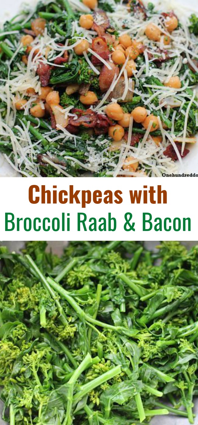 Chickpeas with Broccoli Raab and Bacon Recipe