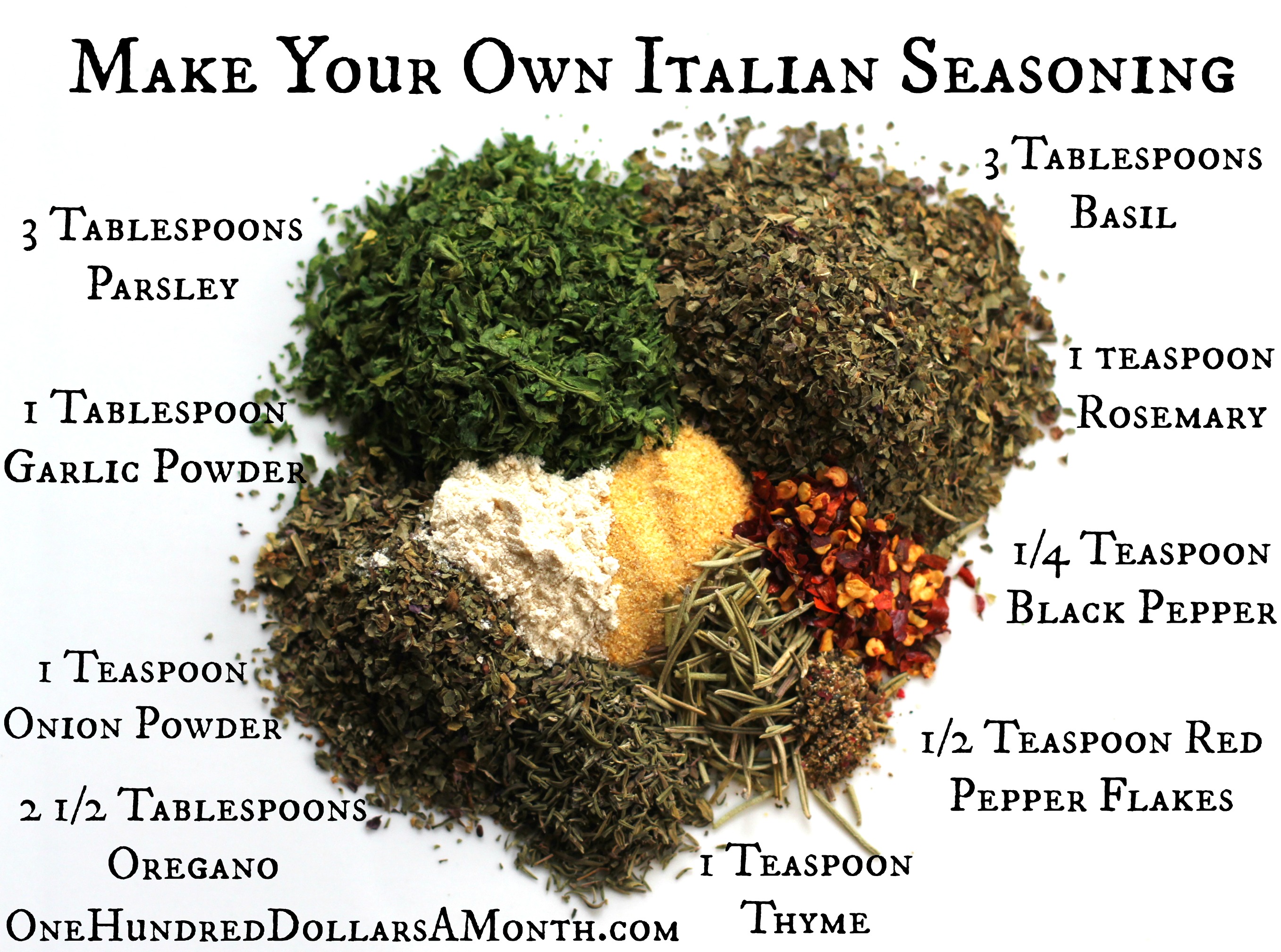 Easy Kitchen Tips – Italian Seasoning Recipe - One Hundred Dollars