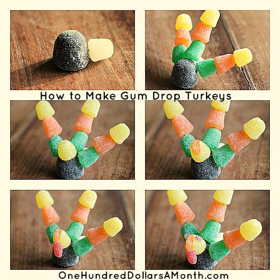 How to Make Gumdrop Turkeys