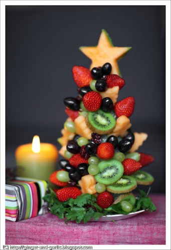 Christmas Fruit and Vegetable Platter Ideas - One Hundred Dollars a Month