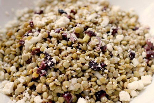 Lentil Salad with Olives and Feta