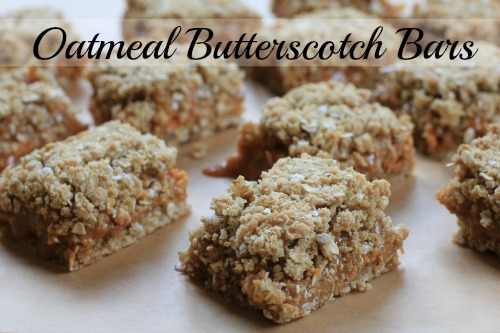Oatmeal Butterscotch Bars Recipe