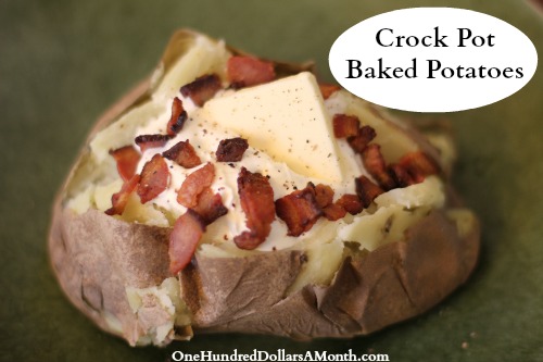 Easy Slow Cooker Recipes – Baked Potatoes