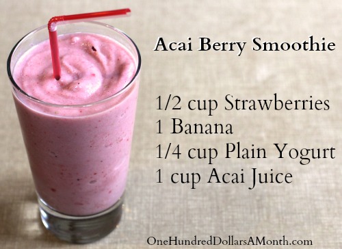 Easy Smoothie Recipes – Acai Berry Smoothie