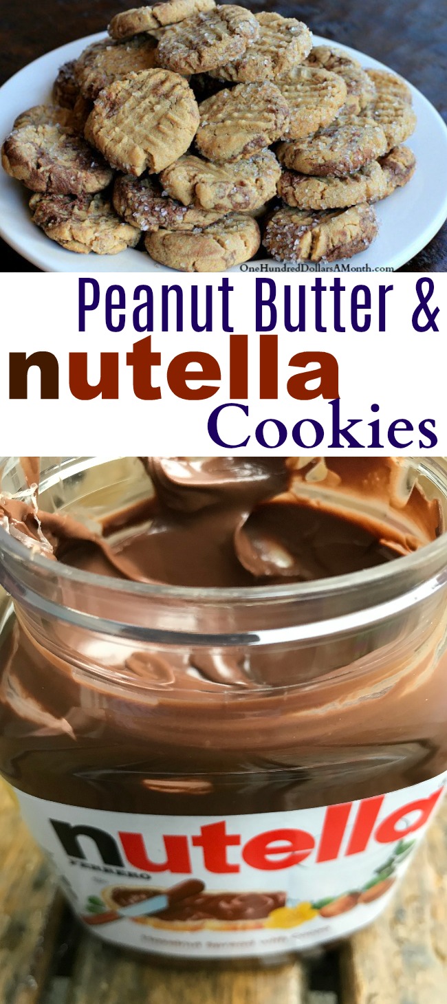 Peanut Butter & Nutella Cookies