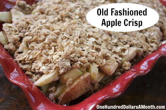 Old Fashioned Apple Crisp Recipe