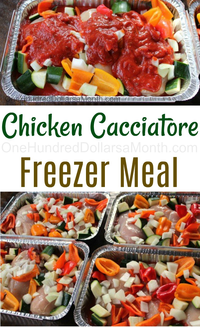 Freezer Meal Recipe – Chicken Cacciatore