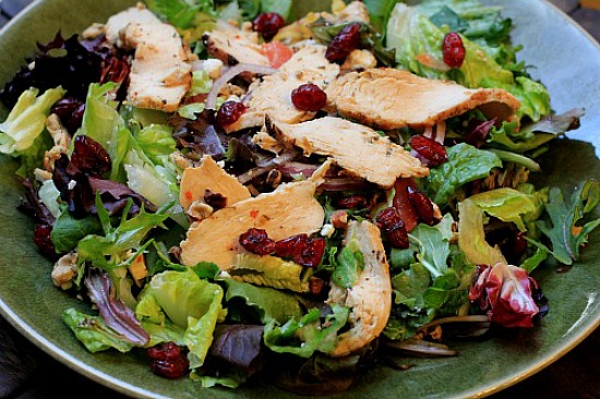 Roasted Chicken Salad with Cranberries