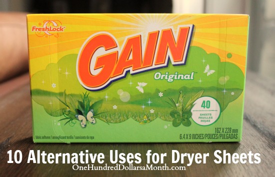 10 Alternative Uses for Dryer Sheets