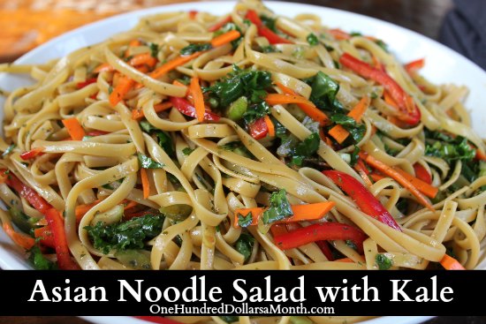 Asian Noodle Salad with Kale