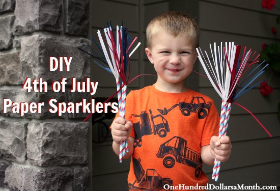 DIY – 4th of July Paper Sparklers