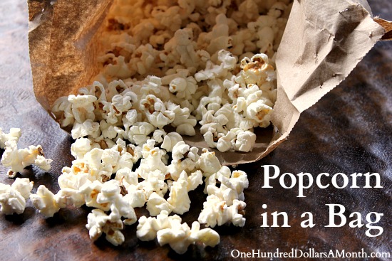 Easy Recipes for Kids – Popcorn in a Bag