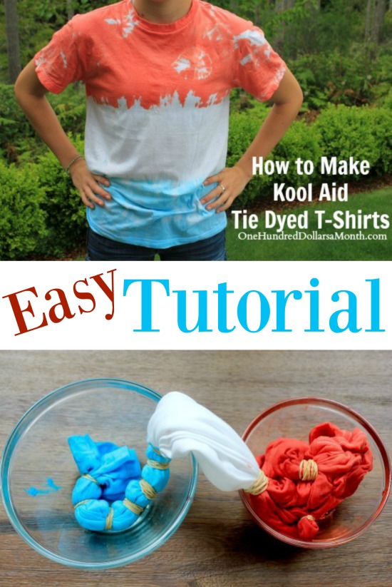 How to Make Kool Aid Tie Dyed T-Shirts