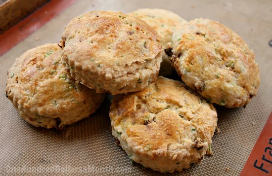 Savory Biscuits with Sun Dried Tomatoes and Herbs