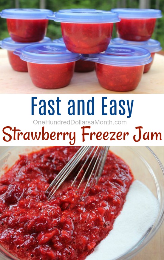 Fast and Easy Strawberry Freezer Jam