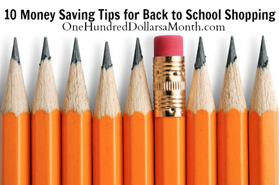 10 Money Saving Tips for Back to School Shopping