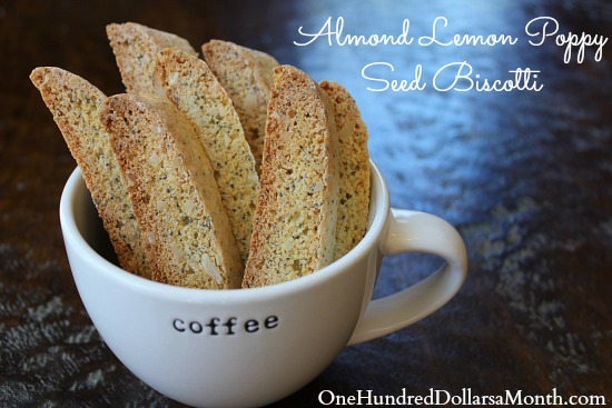 Almond Lemon Poppy Seed Biscotti