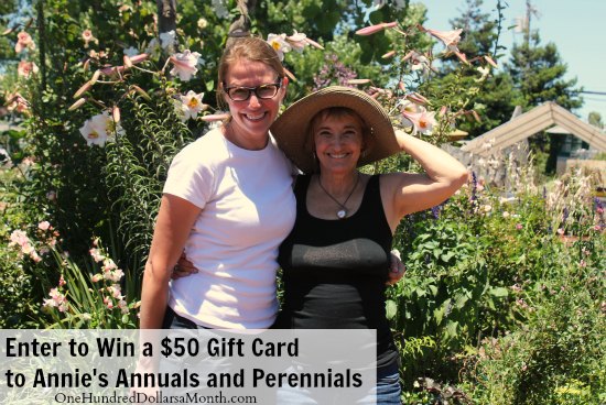 Giveaway – Enter to Win a $50 Gift Card to Annie’s Annuals and Perennials