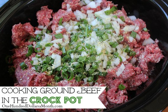 Cooking Ground Beef in the Crock Pot