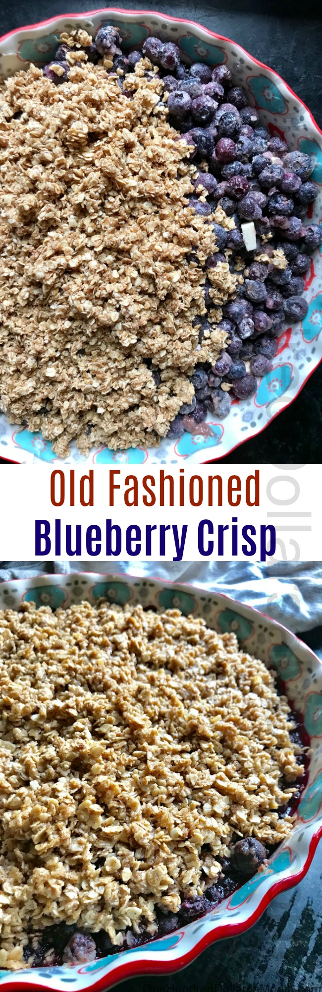 Old Fashioned Blueberry Crisp Recipe