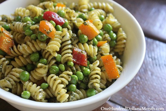 Pasta Salad Recipe – Pasta, Pesto and Peas