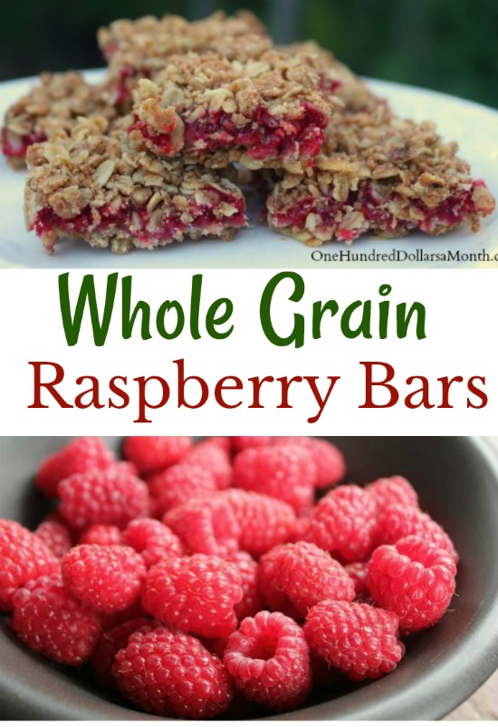 Whole Grain Raspberry Bars
