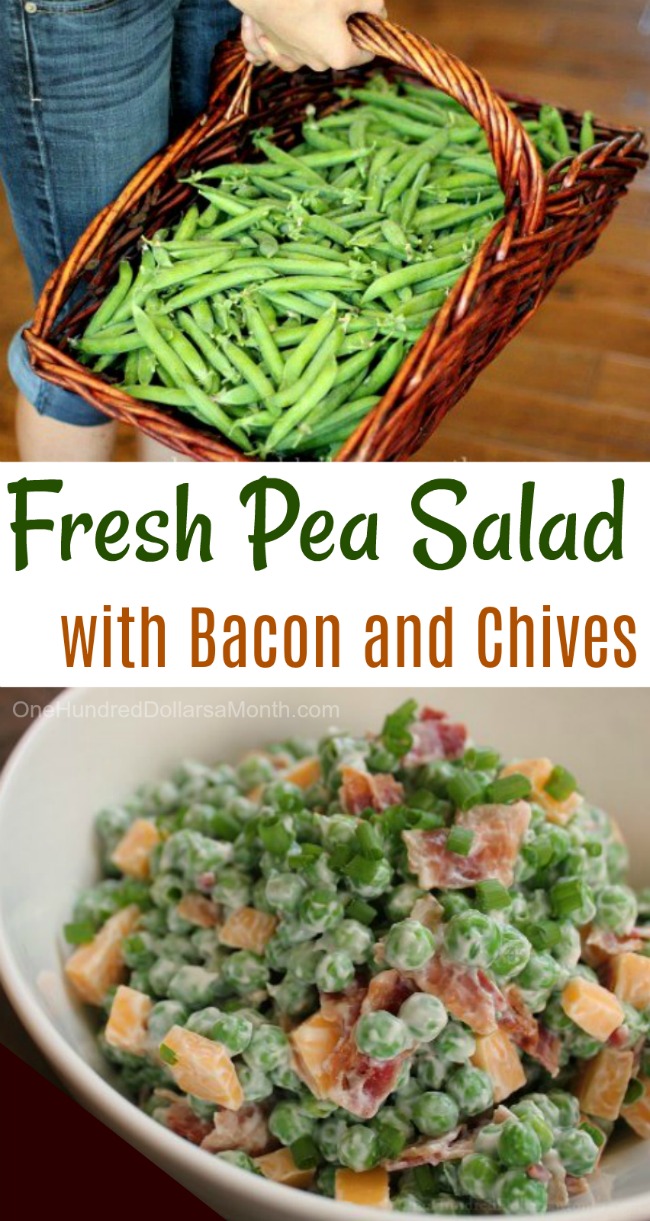 Fresh Pea Salad with Bacon and Chives