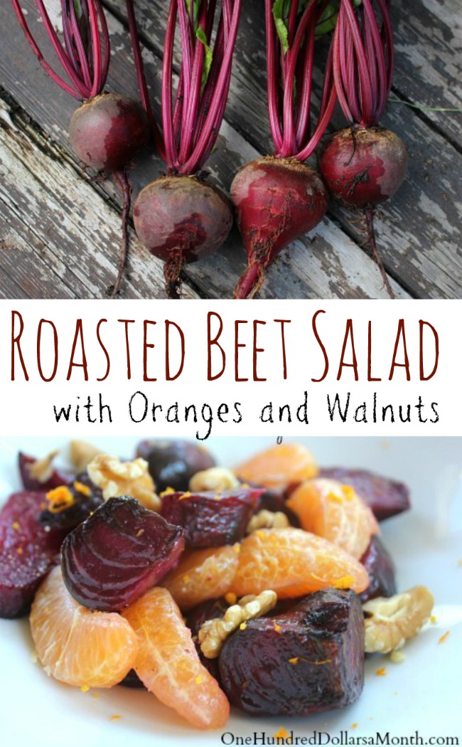Roasted Beet Salad with Oranges and Walnuts